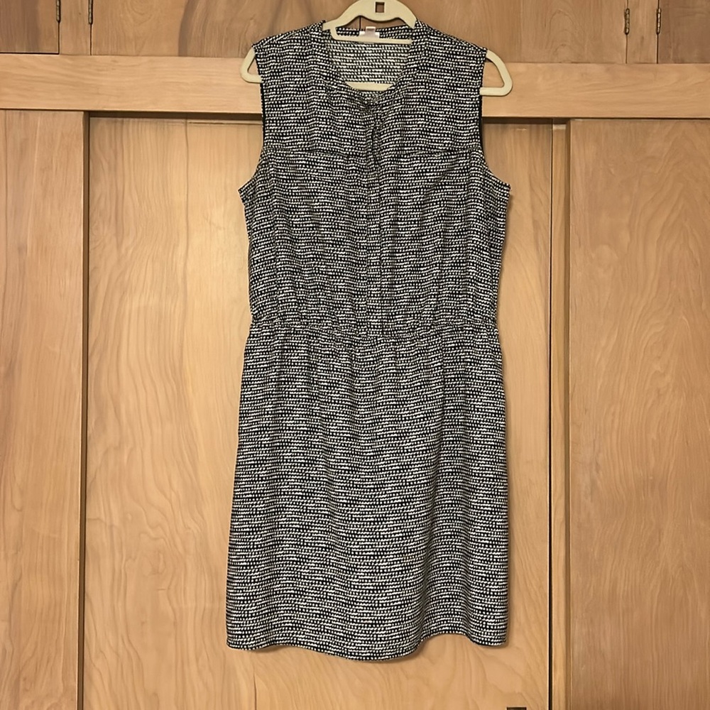 Merona Black and White Textured Mini Dress